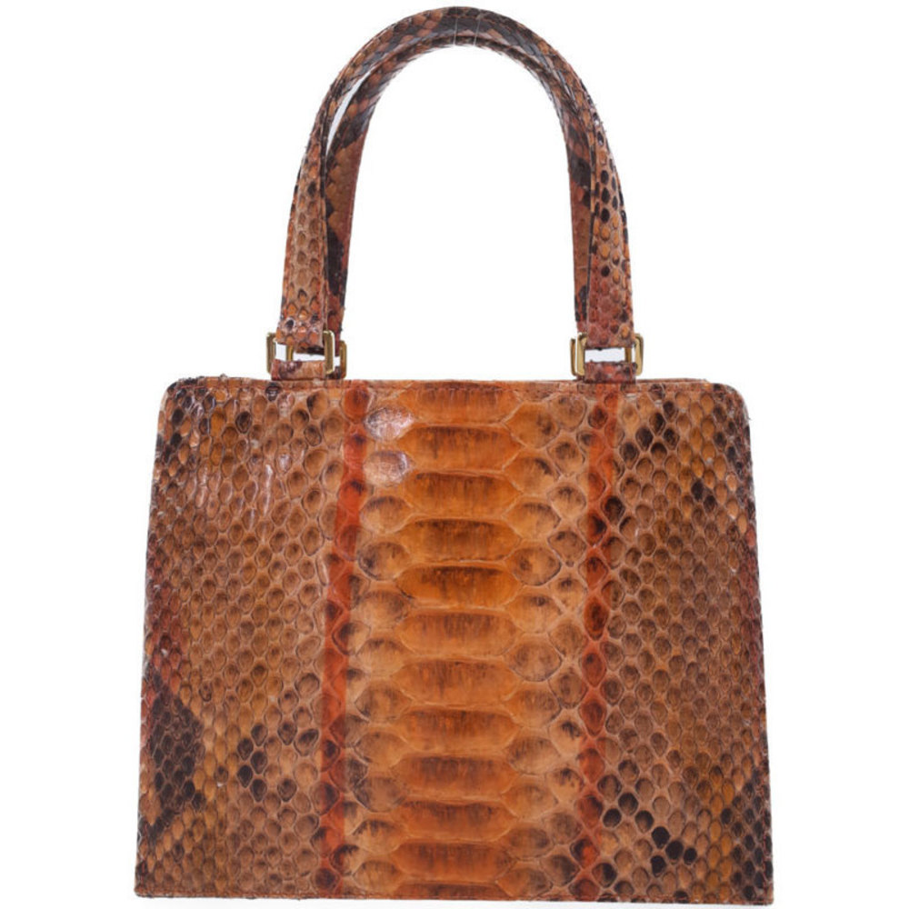 Fendi Python Handbag Brown - image 1